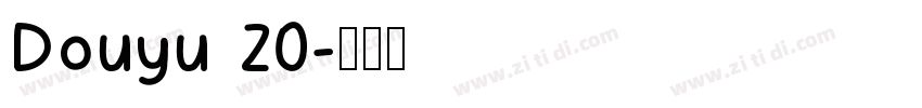 Douyu 20字体转换